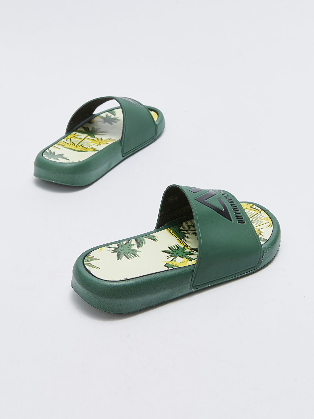 Haki Baskılı Tek Bantlı Erkek Çocuk Terlik-4