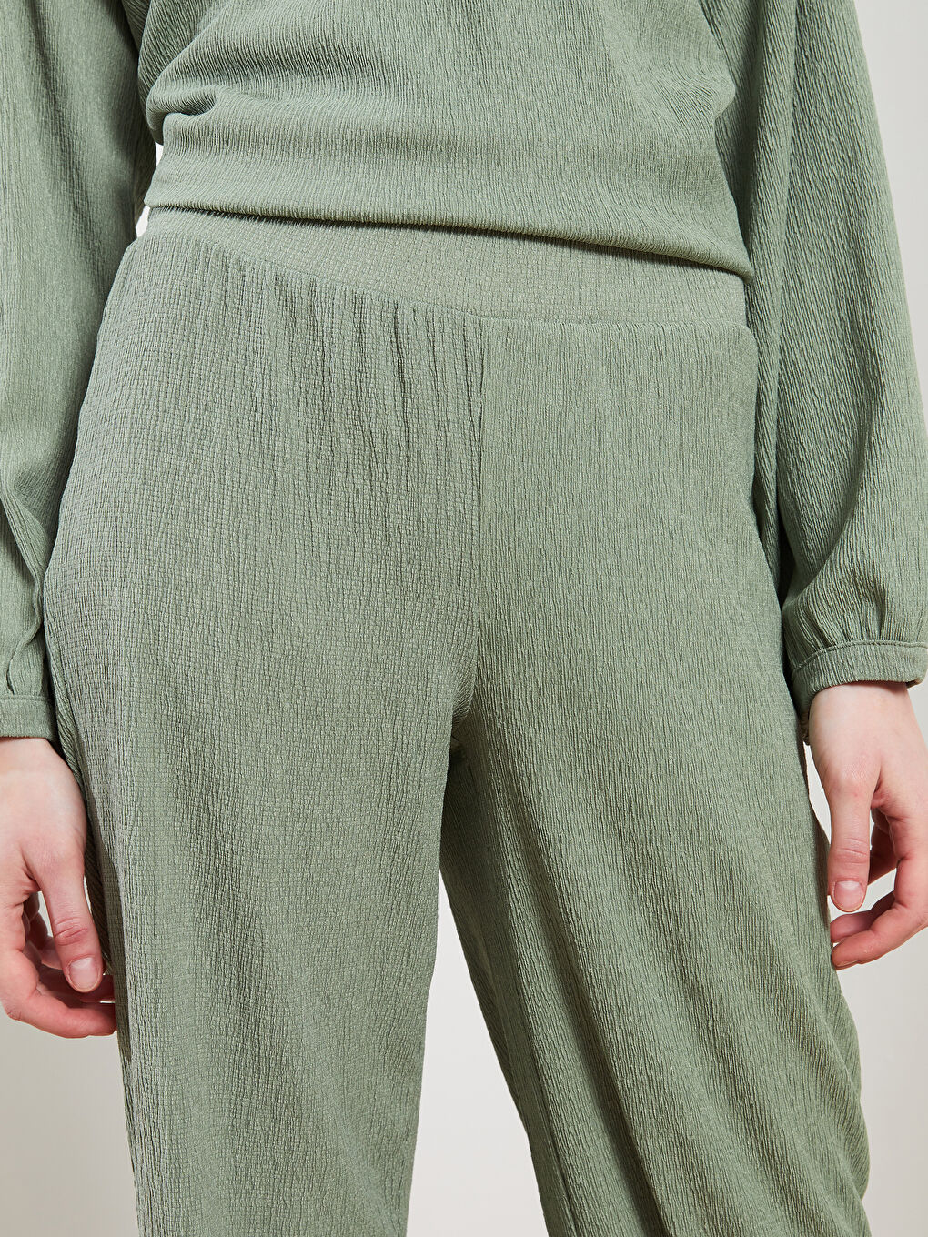 Women's Elastic Waist Comfortable Fit Plain Sweatpants -S2GV82Z8-S4H