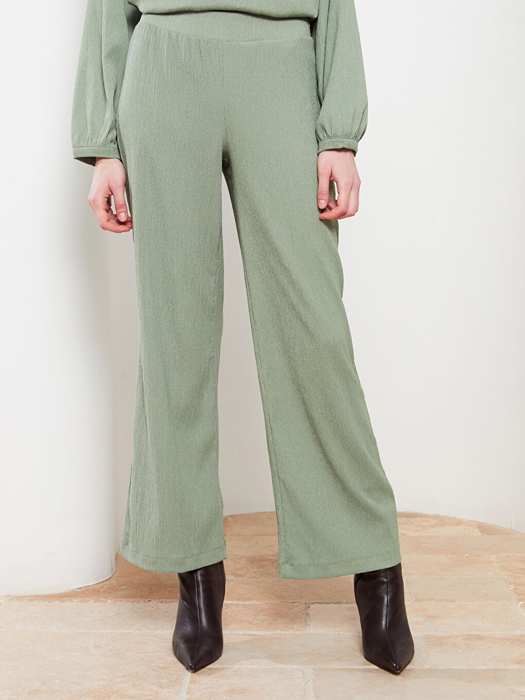 Women's Elastic Waist Comfortable Fit Plain Sweatpants -S2GV82Z8-S4H