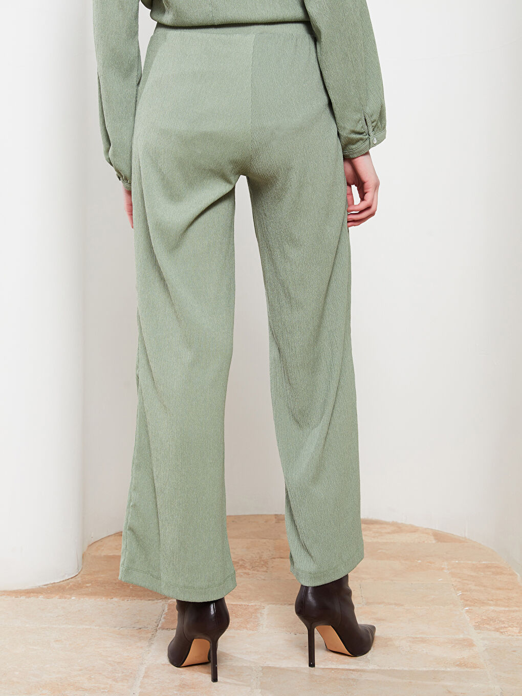 Women's Elastic Waist Comfortable Fit Plain Sweatpants -S2GV82Z8-S4H