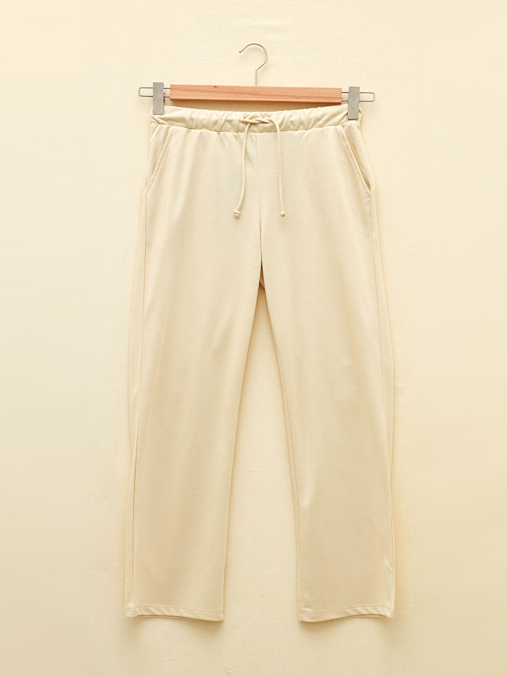 Elastic Waist Regular Pocket Detailed Women's Sweatpants-5