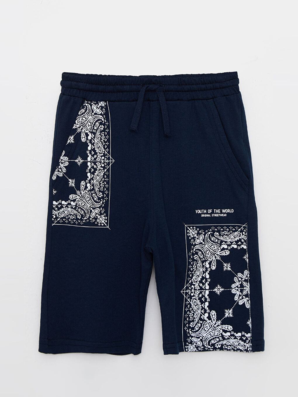 Elastic Waist Printed Boy Bermuda -S2GY22Z4-DWP