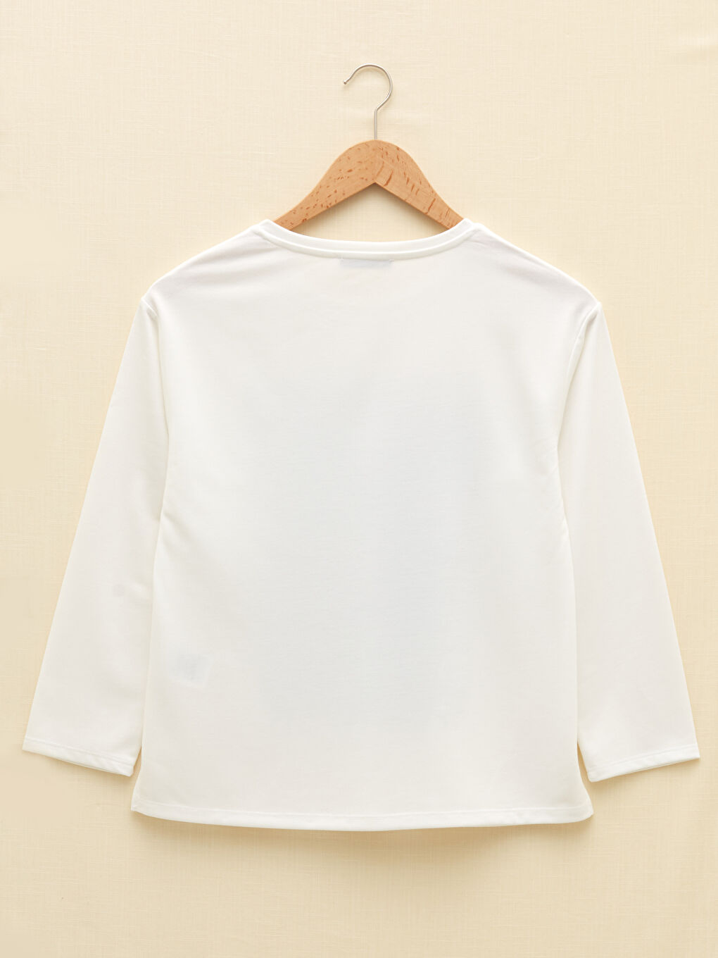 Crew Neck Printed Long Sleeve Women's T-Shirt-7