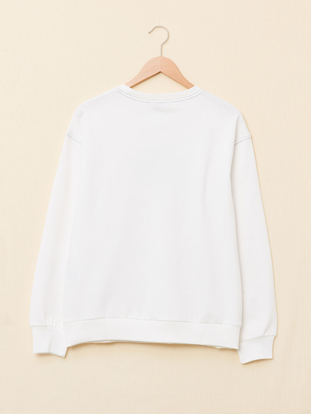 Crew Neck Printed Long Sleeve Women's Sweatshirt-6