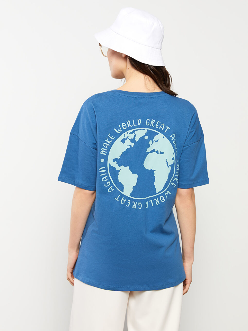 Crew Neck Printed Short Sleeve Cotton Maternity T-shirt -S2GY87Z8-HQ6