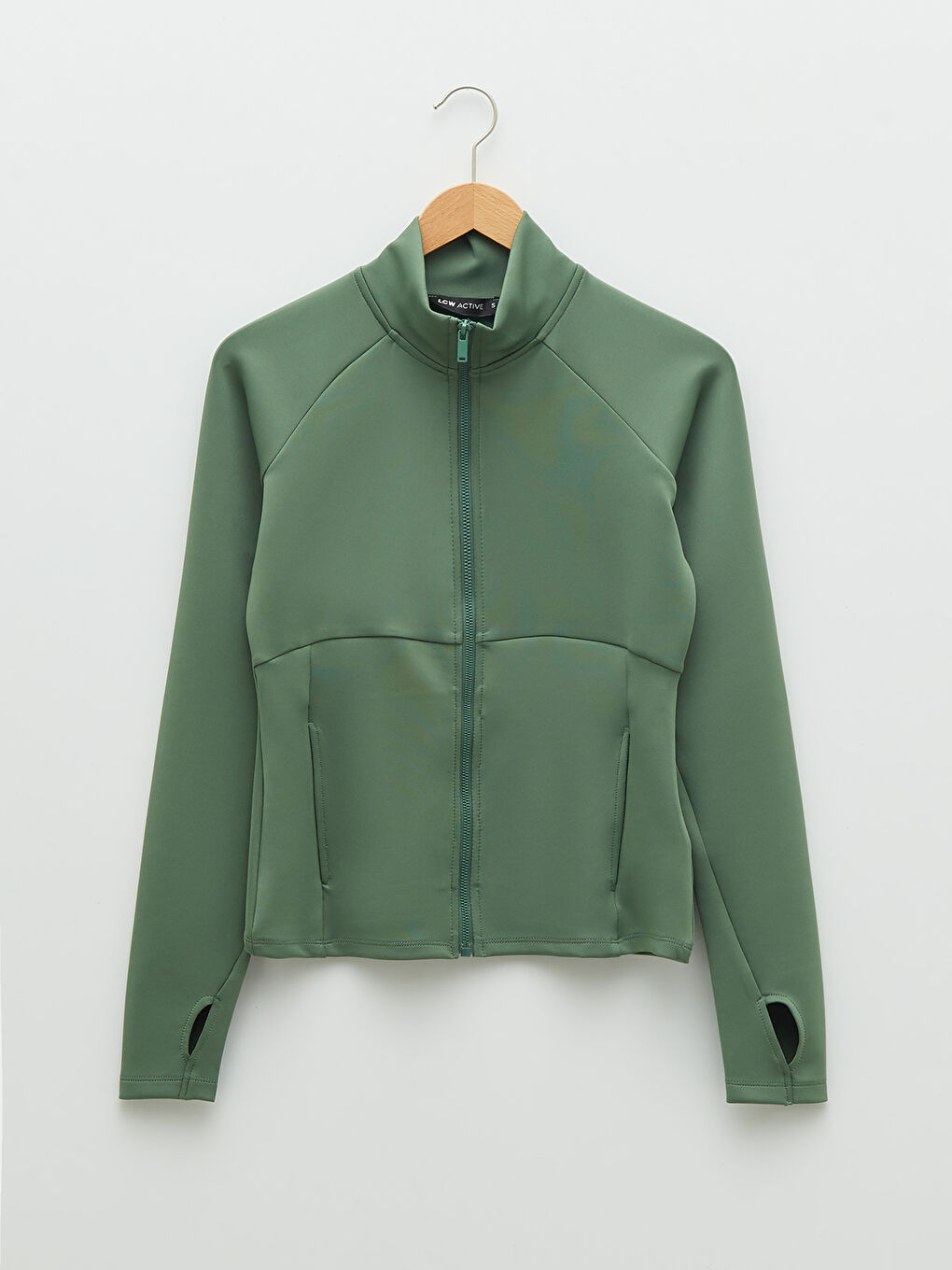 Rollkragen Damen Sport-Strickjacke-5