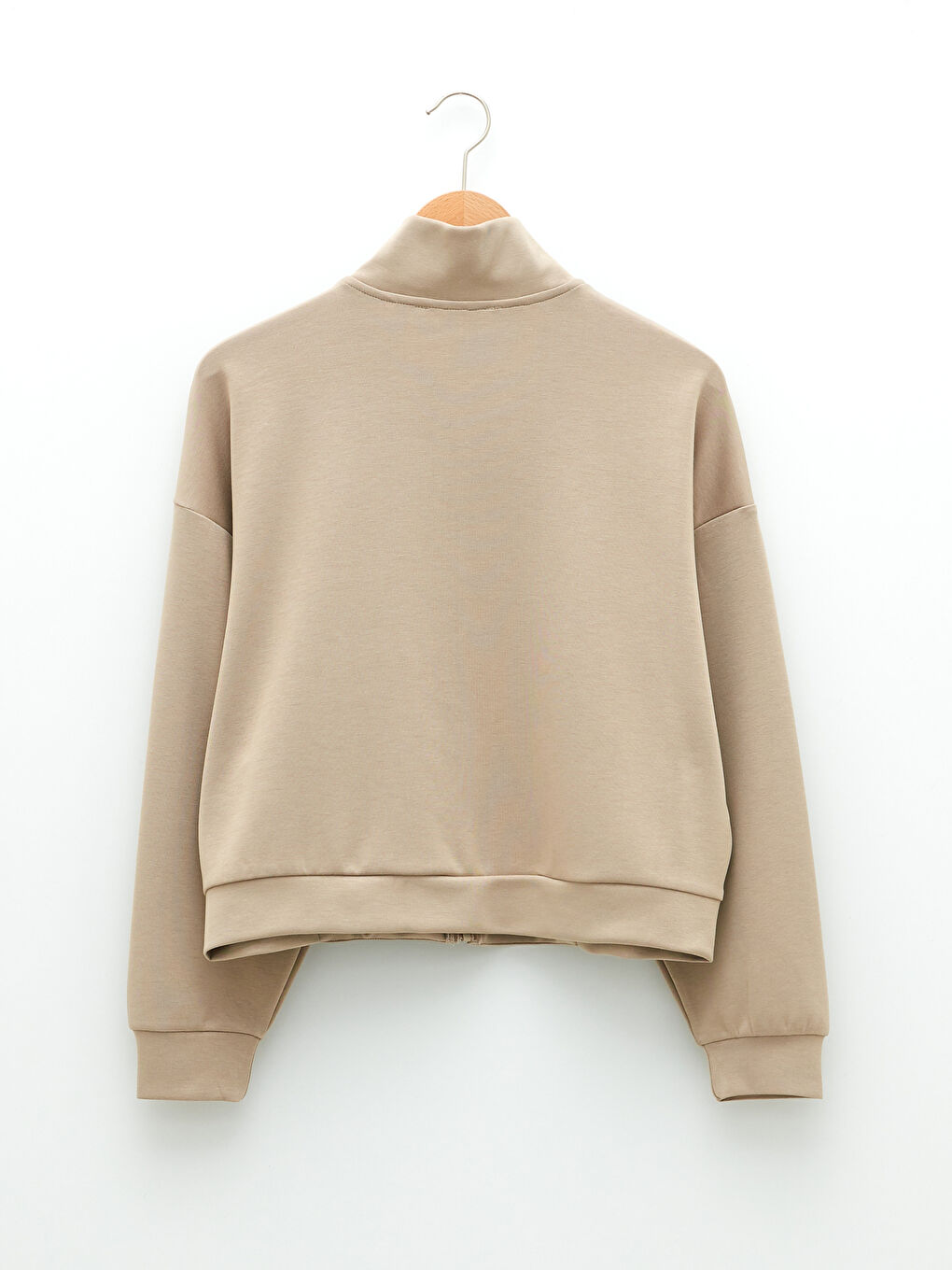 كارديجان رياضي بياقة قمع للسيدات-6