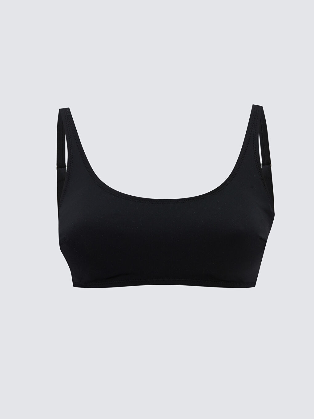 Women's U-Neck Plain Bikini Top -S2H018Z8-CVL