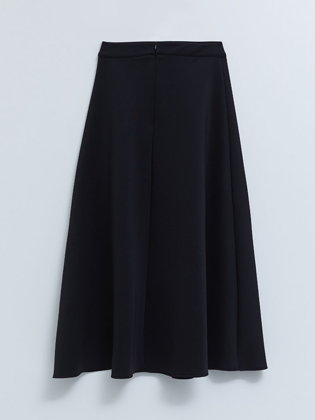 Zippered Waist Straight A-Line Scuba Fabric Women's Skirt -S2H114Z8-RQL
