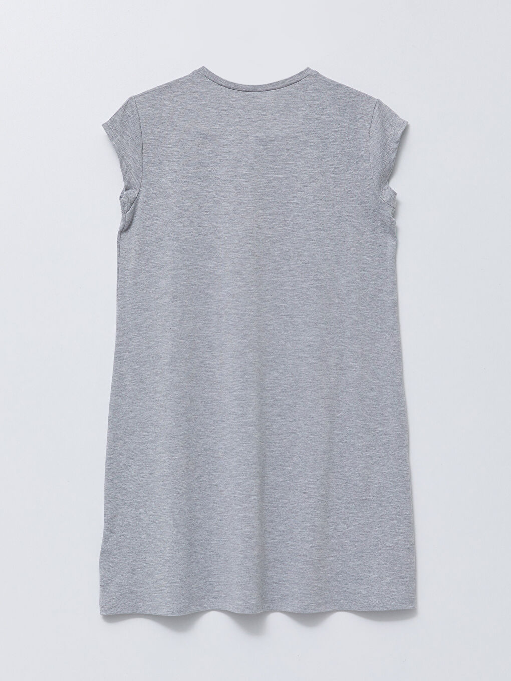 Rundhalsausschnitt Buchstaben Bedruckt Kurzarm Tunika für Damen-6