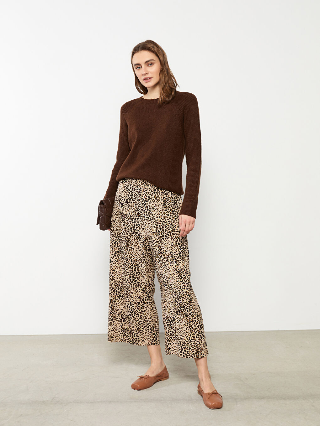 LC Waikiki BRAON Kapri pantalone Žena -S2H182Z8-LQY