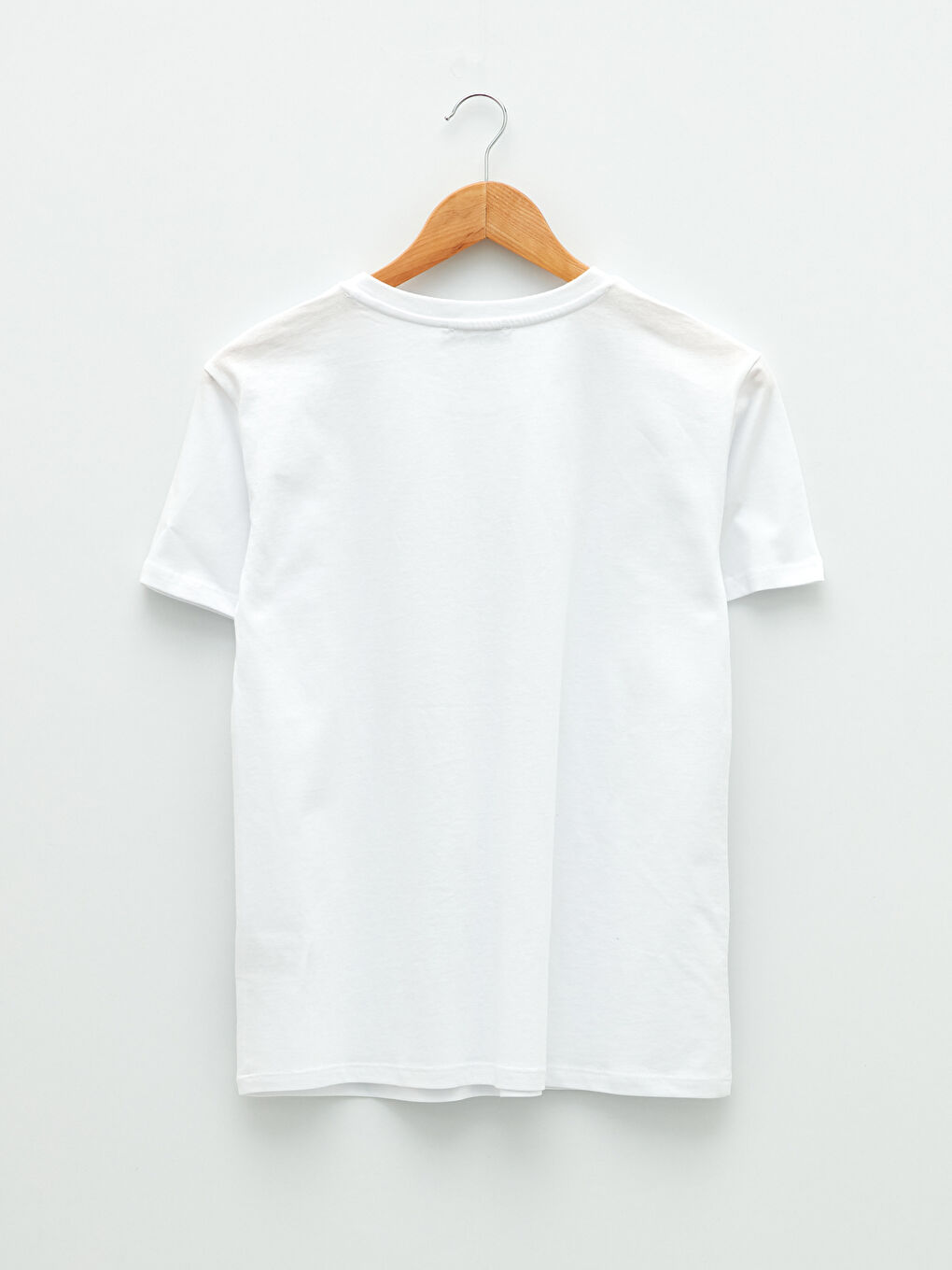 Crew Neck Printed Short Sleeve Cotton Women's T-shirt-7