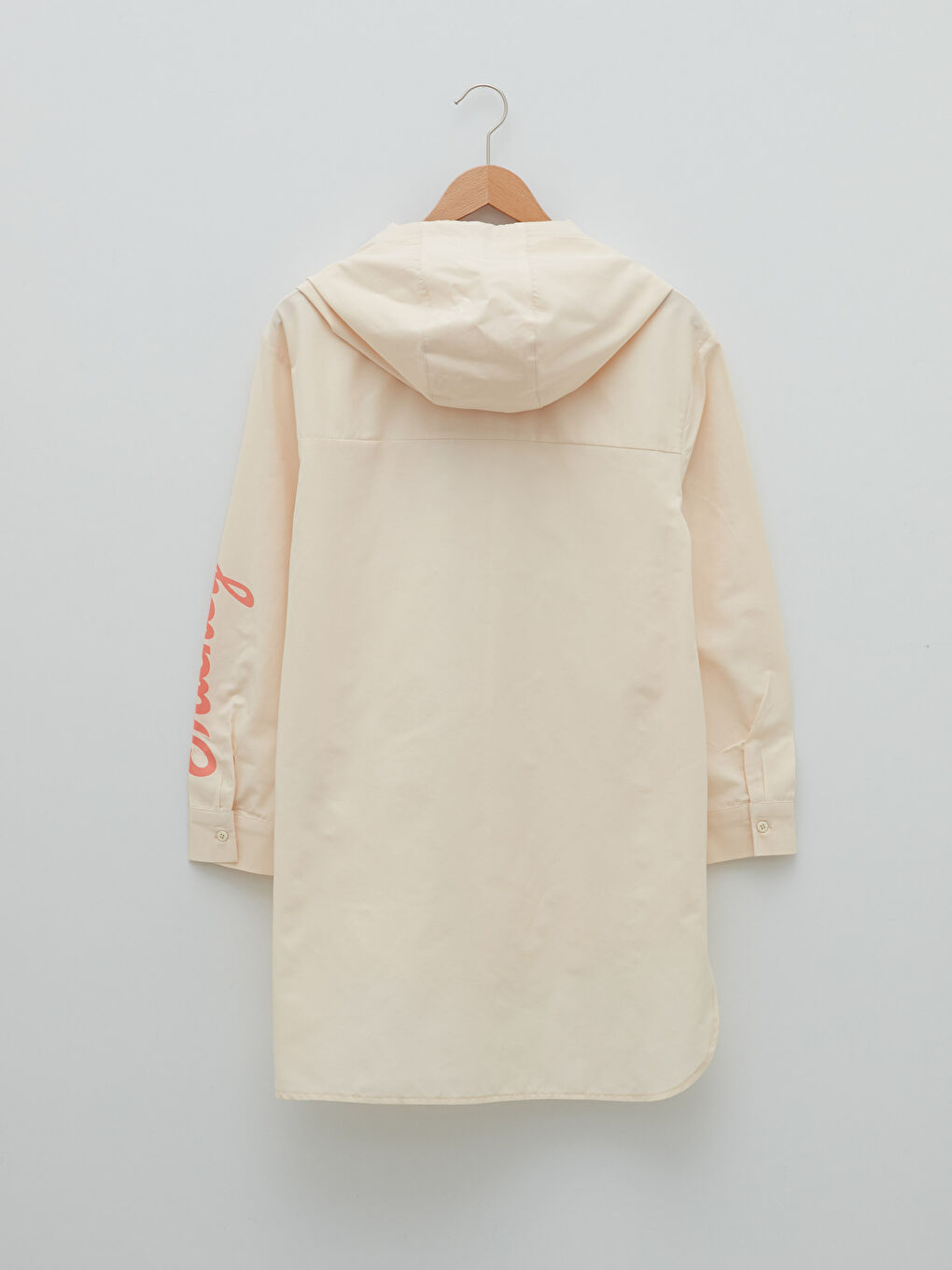 Hooded Mickey Mouse Printed Long Sleeve Poplin Women's Tunic-6