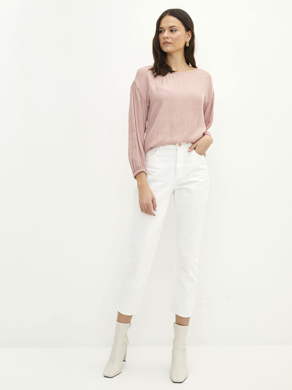 LC Waikiki Ženska Bluza Široki Izrez Jednostavna -S2H237Z8-S3D