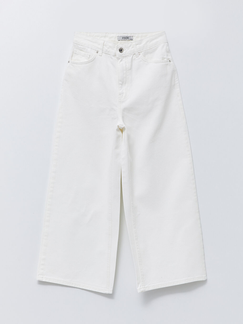 Wideleg Straight Pocket Detailed Wide Leg Women's Jean Trousers