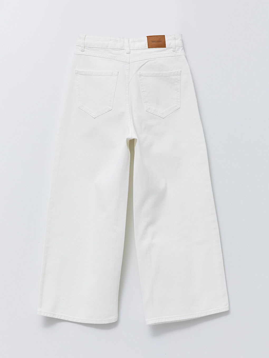 Wideleg Straight Pocket Detailed Wide Leg Women's Jean Trousers-1