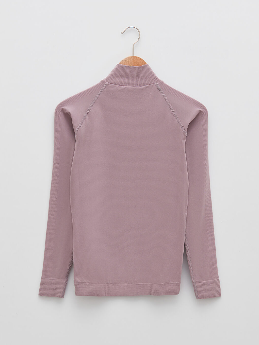 Lila Dik Yaka Kadın Spor Hırka-7