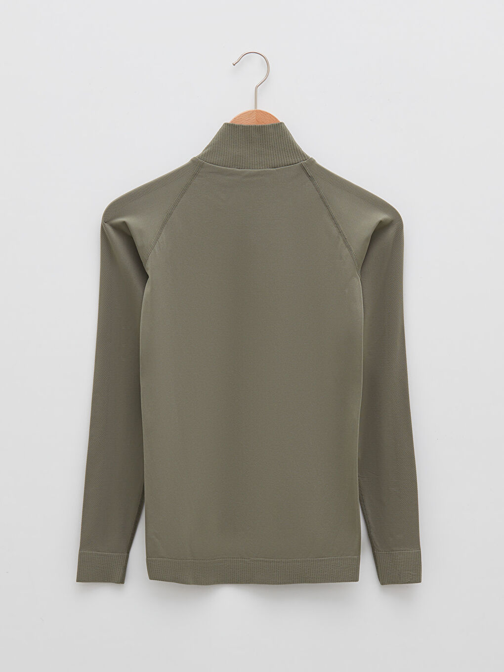 Haki Dik Yaka Kadın Spor Hırka-7