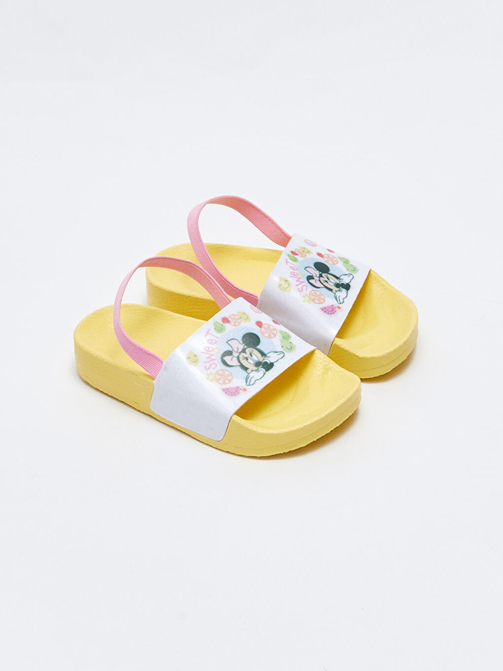 მინნი მაუსის ლიცენზირებული რეზინის გოგონას პლაჟის ჩუსტები-2