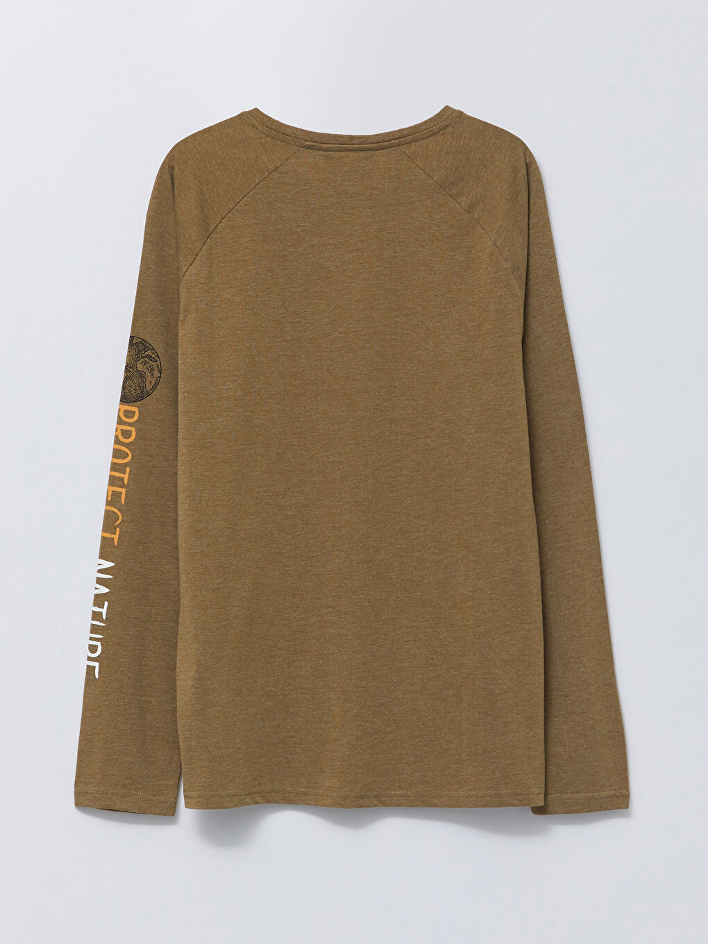 Crew Neck Long Sleeve Printed Men's T-Shirt-6