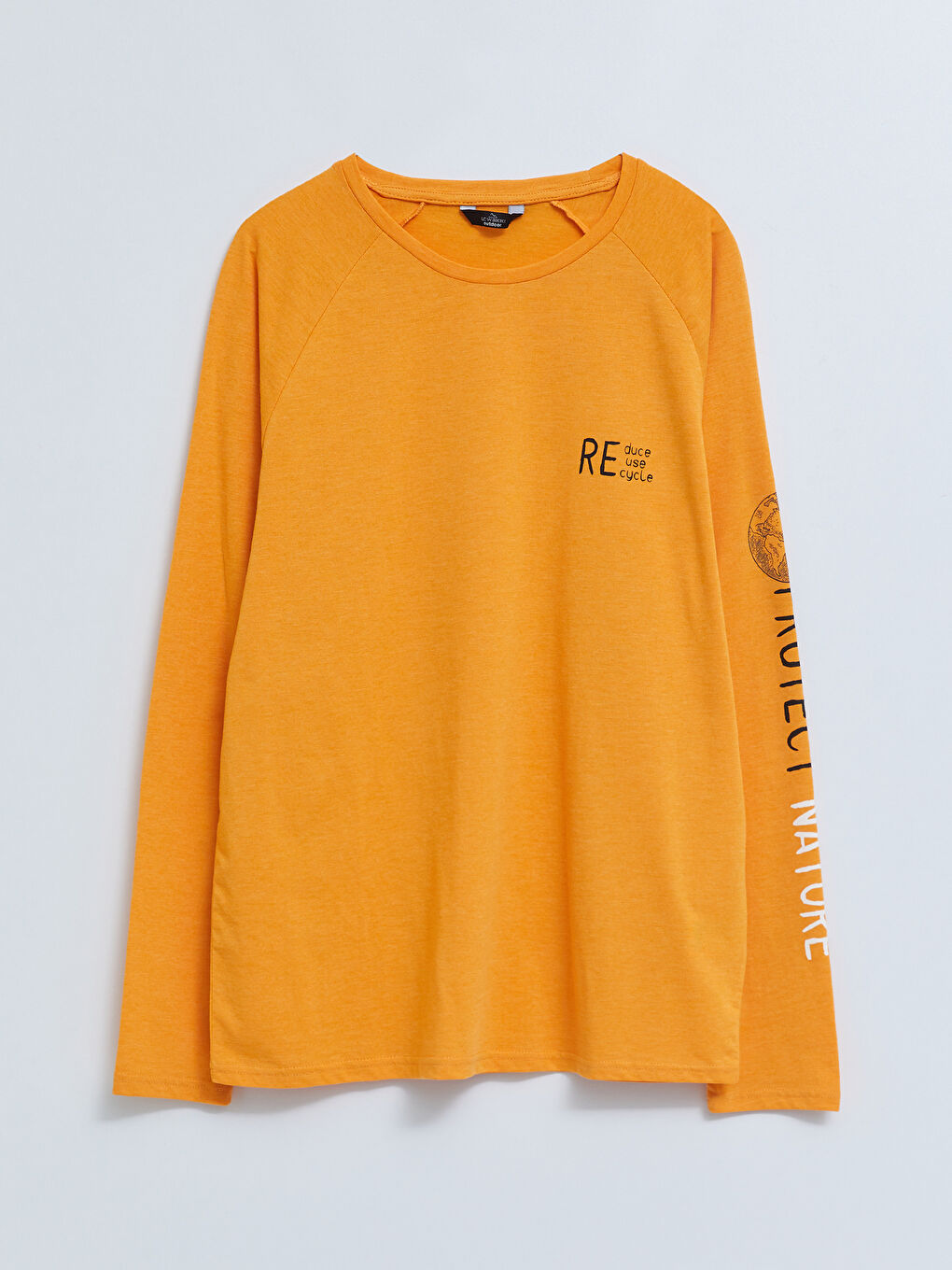 Crew Neck Long Sleeve Printed Men's T-shirt -S2H326Z8-FGY