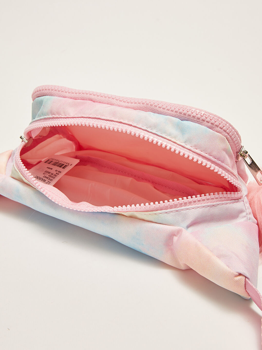 Pembe Ponpon Detaylı Kız Çocuk Bel Çantası-3
