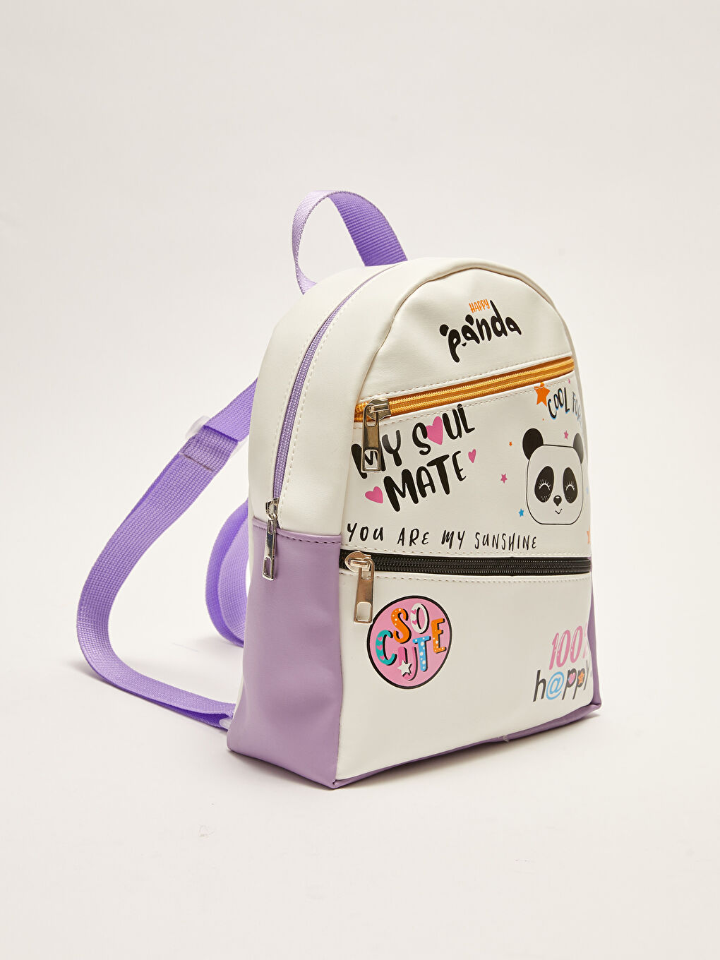 Жасанды былғары принтті қыздардың рюкзагы-2