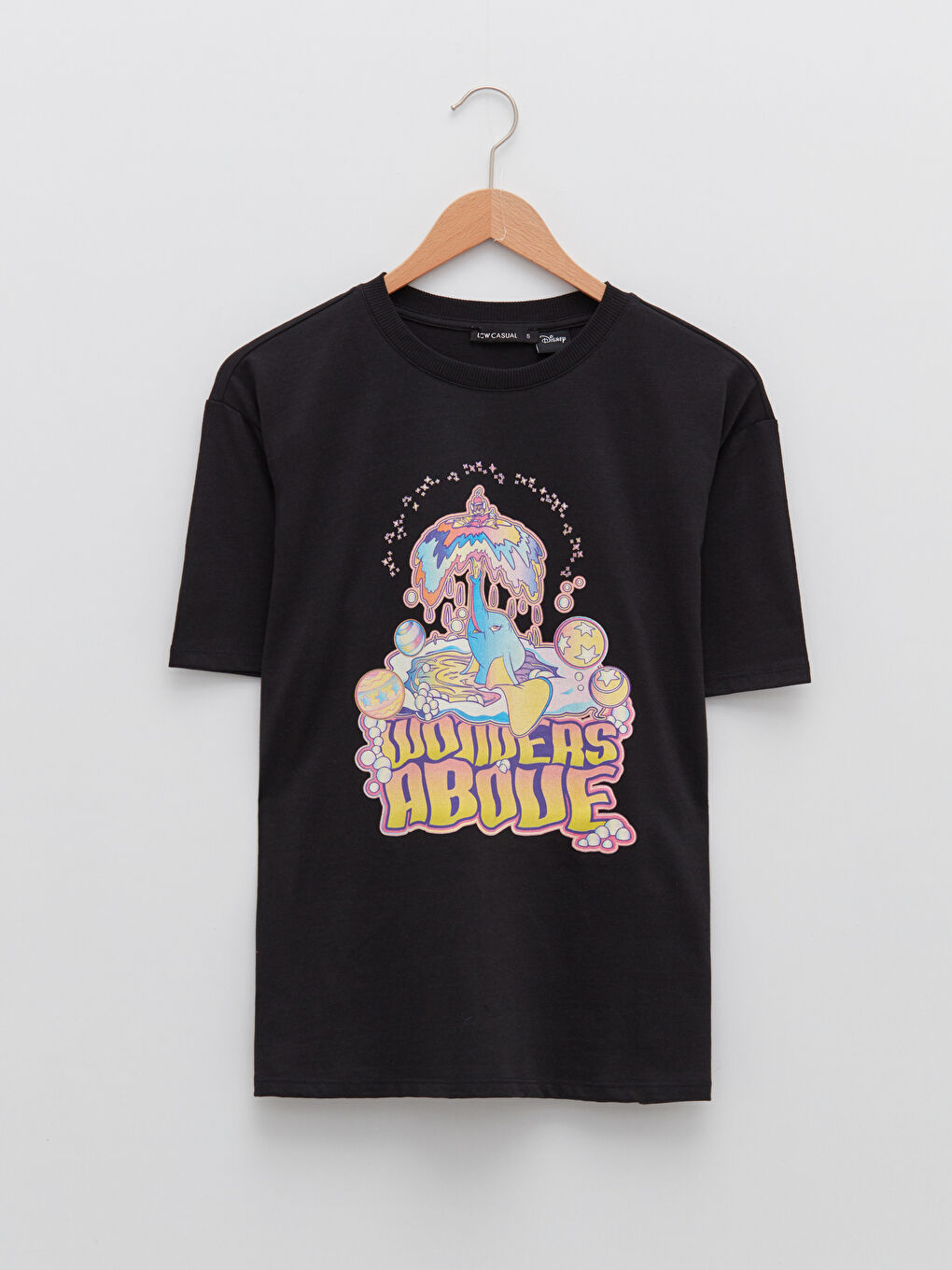 Crew Neck Dumbo Printed Short Sleeve Women's T-Shirt-6