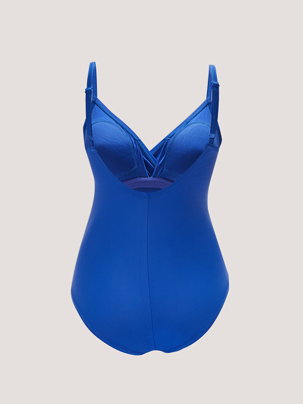 Für Damen Verstellbarer Träger V-Ausschnitt Gerader Badeanzug-1