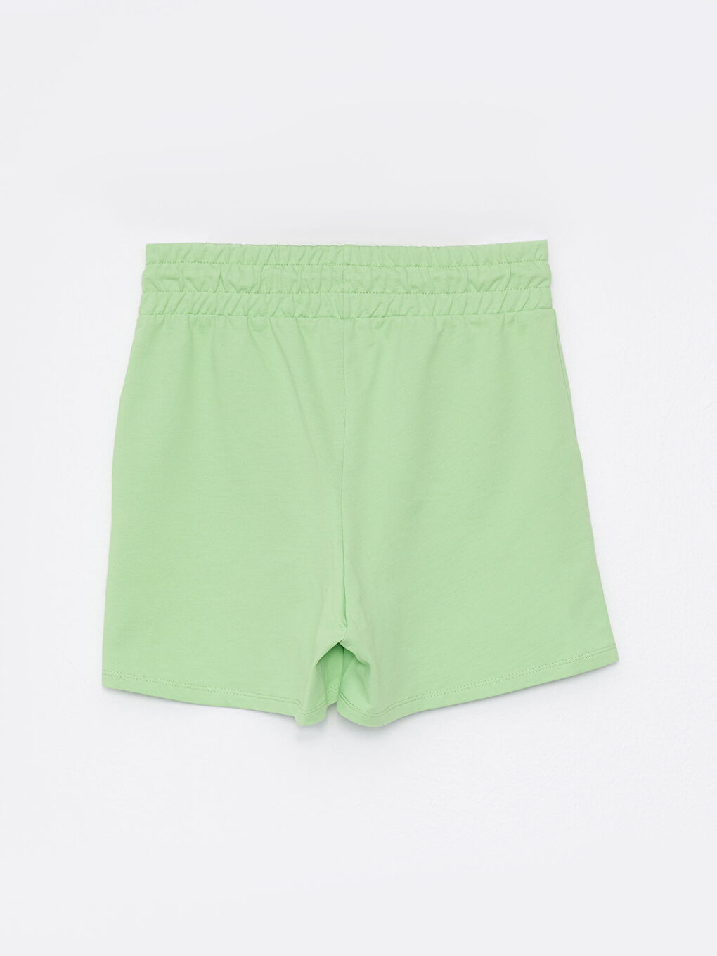 Shorts Bermuda en Coton Imprimé à Taille Élastique et Poches pour Femmes-1