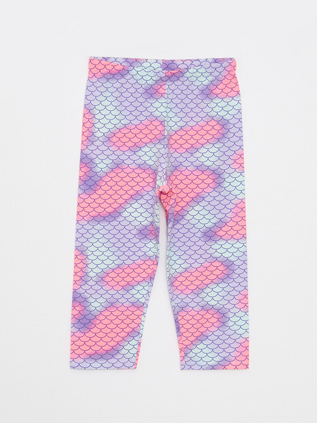 LCW Kids Rundhalsausschnitt Ariel Bedruckt Kurzarm Mädchen T-Shirt und Leggings -S2H481Z4-FPW