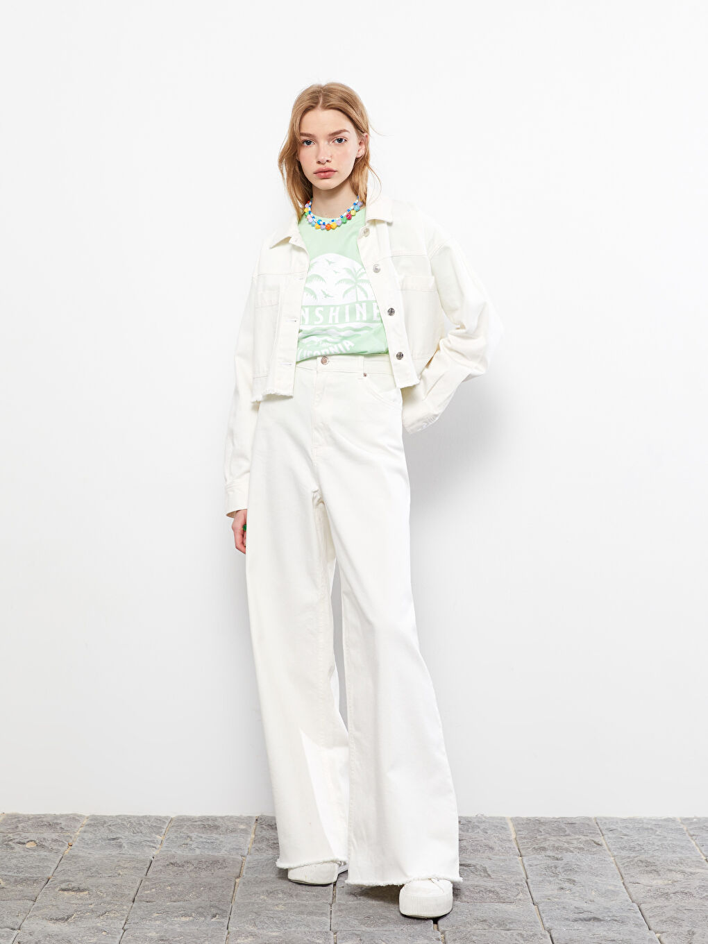 Quecksilber Skinny Fit Damen Jeanshose mit Taschendetail-1