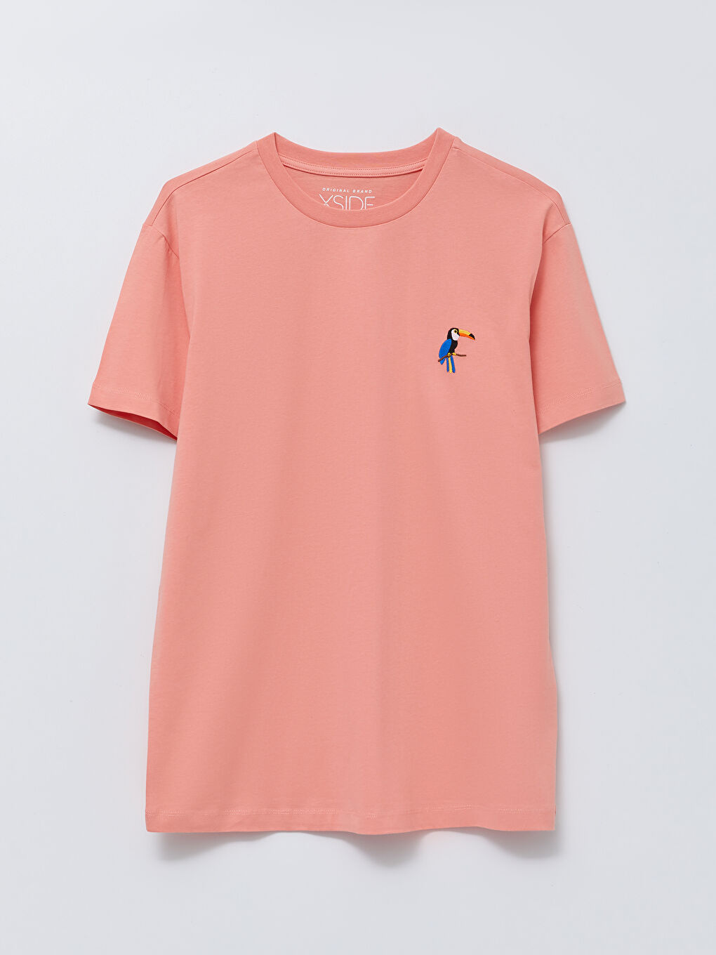 Футболка Мужская с Круглым Вырезом и Коротким Рукавом, Вышитая, Джерси-12