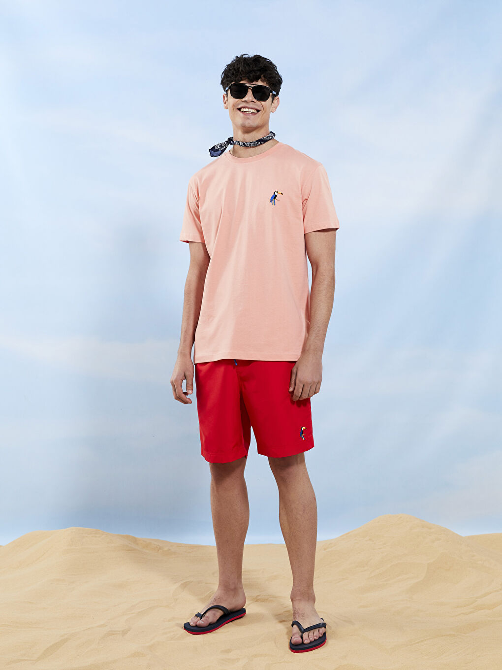 Футболка Мужская с Круглым Вырезом и Коротким Рукавом, Вышитая, Джерси-6