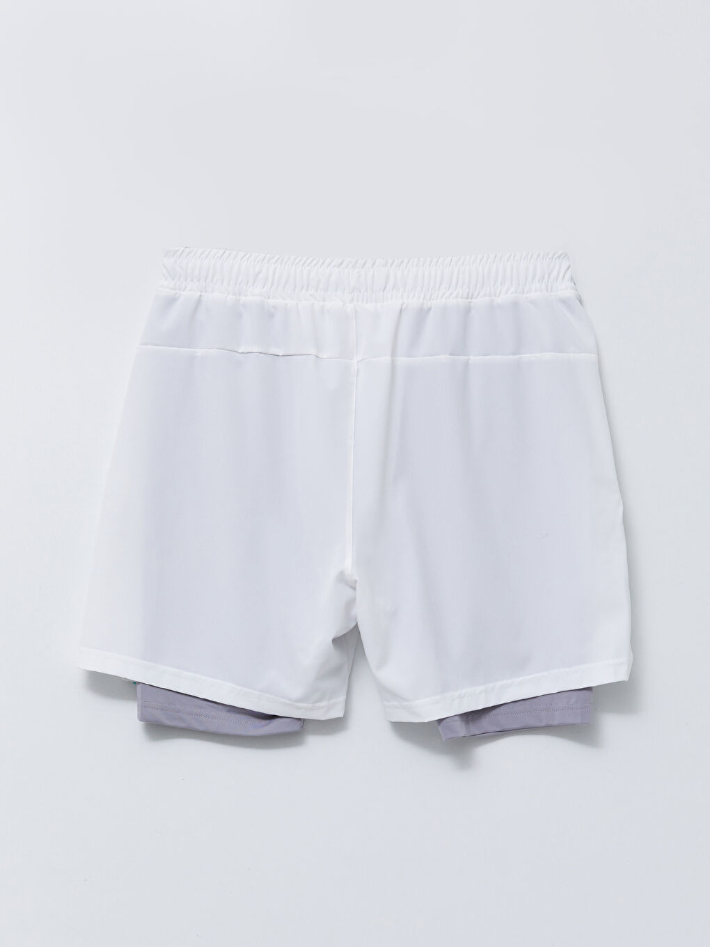 XSIDE ACTIVE Beyaz Standart Kalıp Baskılı Erkek Spor Taytlı Şort - 7