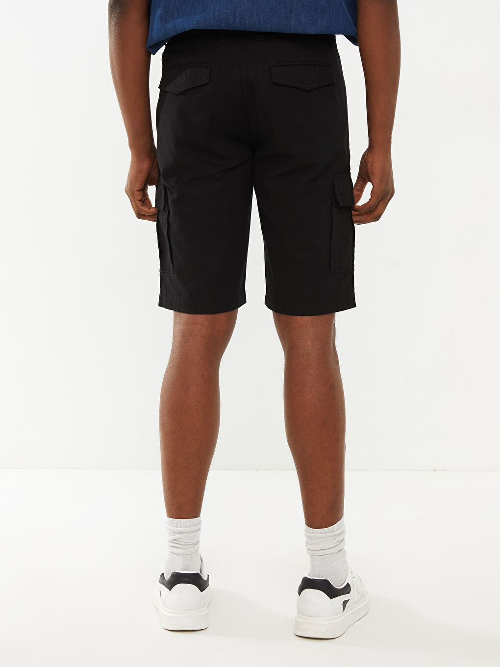 Short Cargo pour Hommes à Coupe Régulière-3