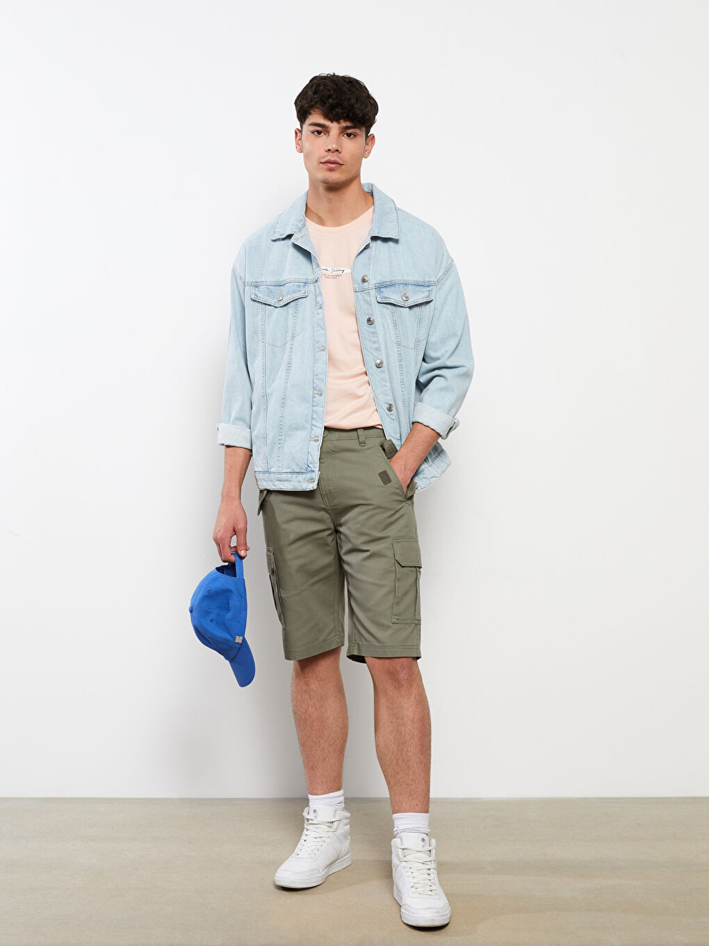 Шорты карго стандартного кроя для мужчин-1