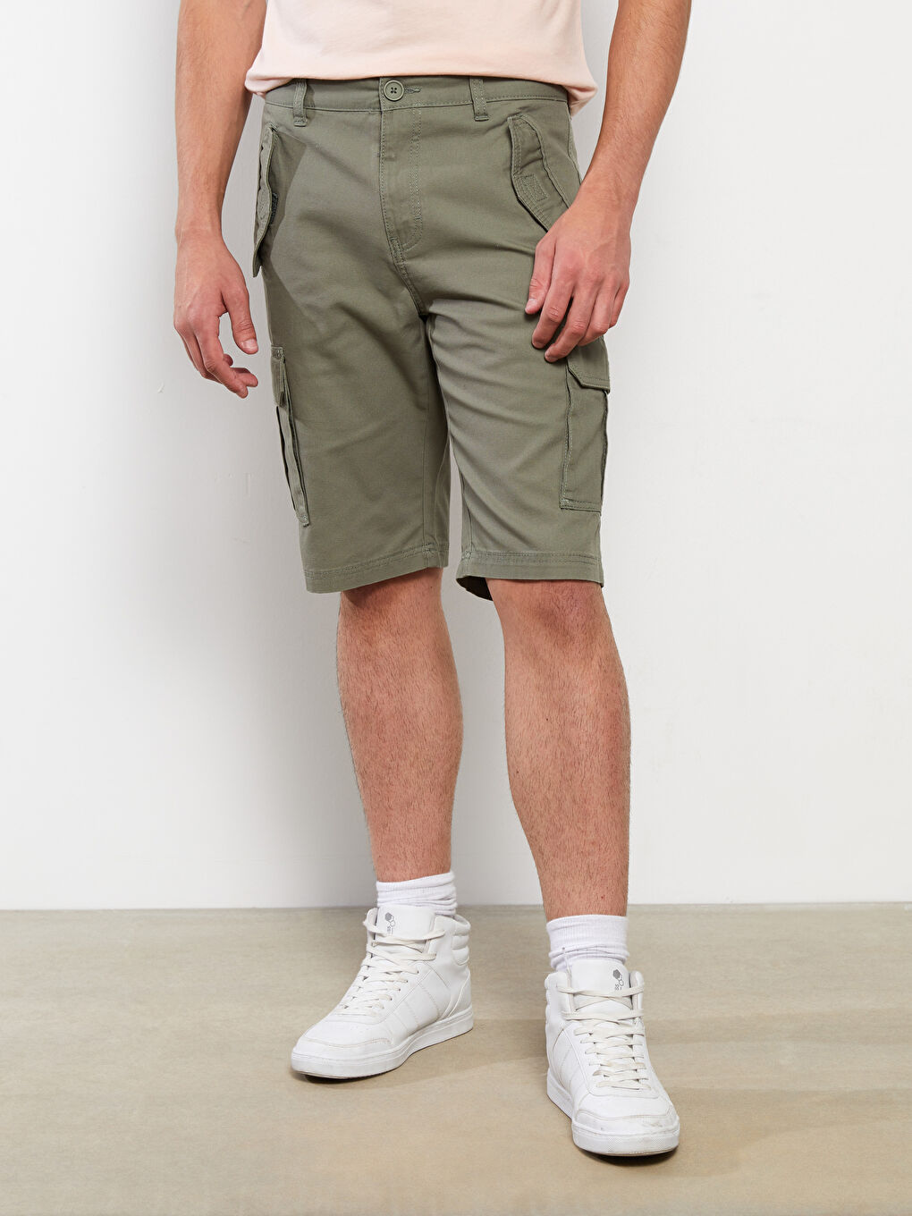 Шорты карго стандартного кроя для мужчин-4