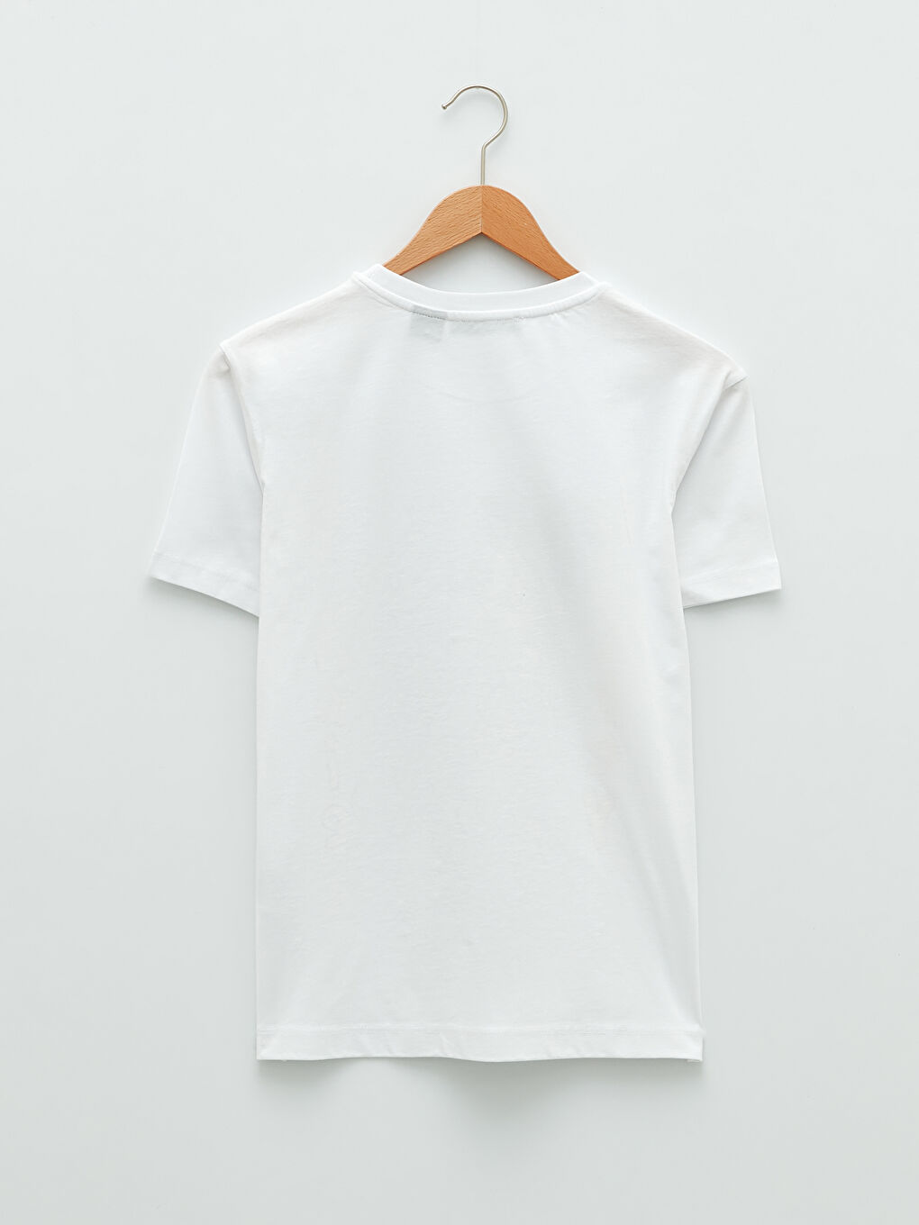 Crew Neck Mickey Mouse Printed Short Sleeve Cotton Women's T-Shirt-6