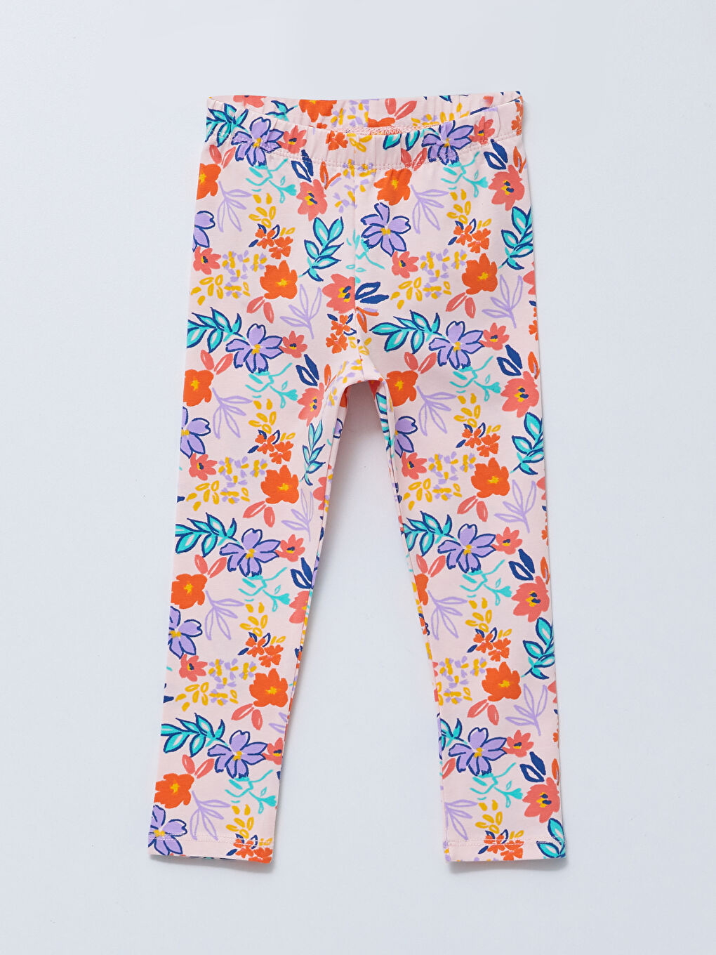 Elastic Waist Cotton Baby Girl Tights 2-Pack-2