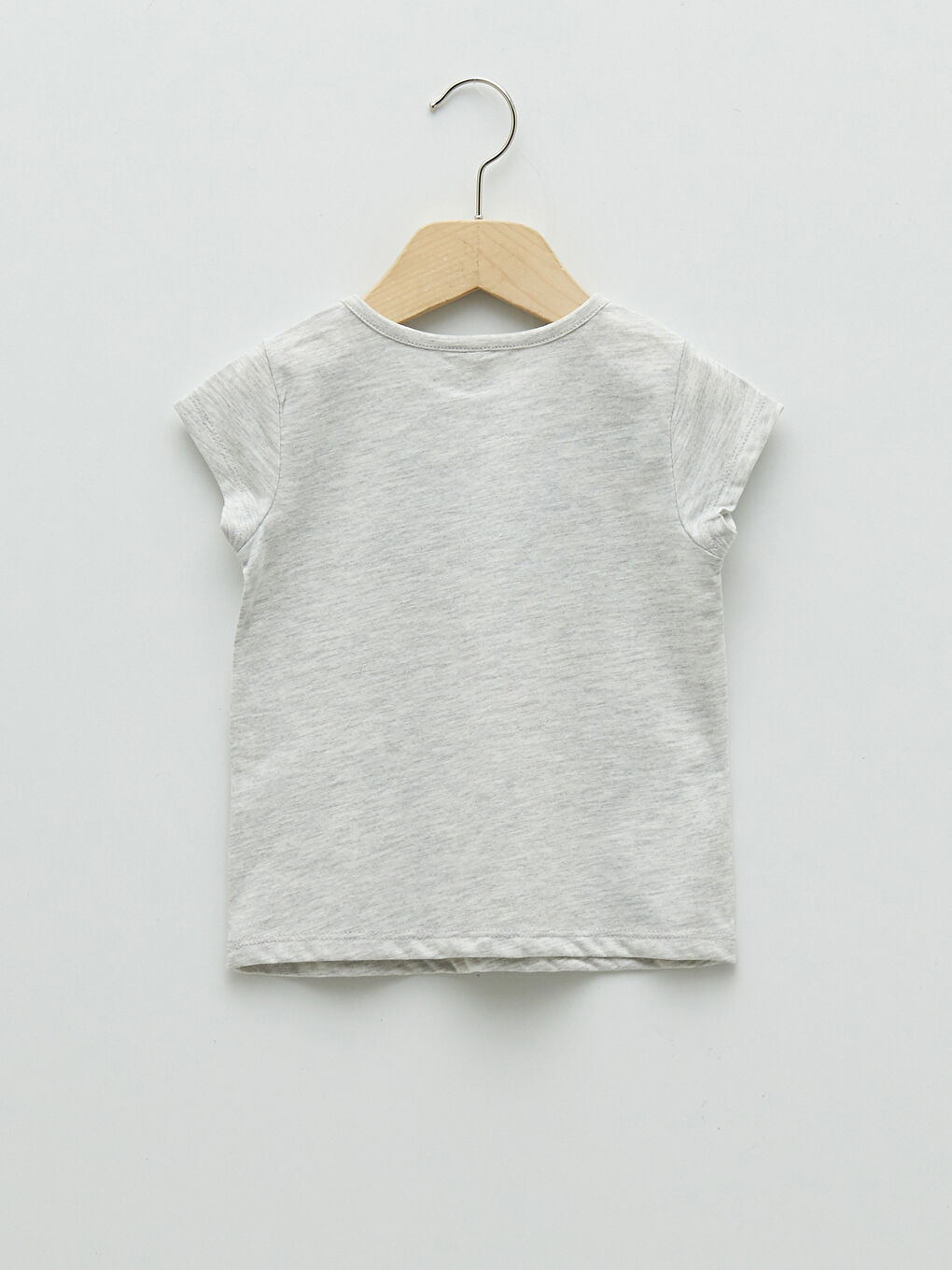 Crew Neck Short Sleeve Printed Baby Girl T-Shirt 2 Pieces-4