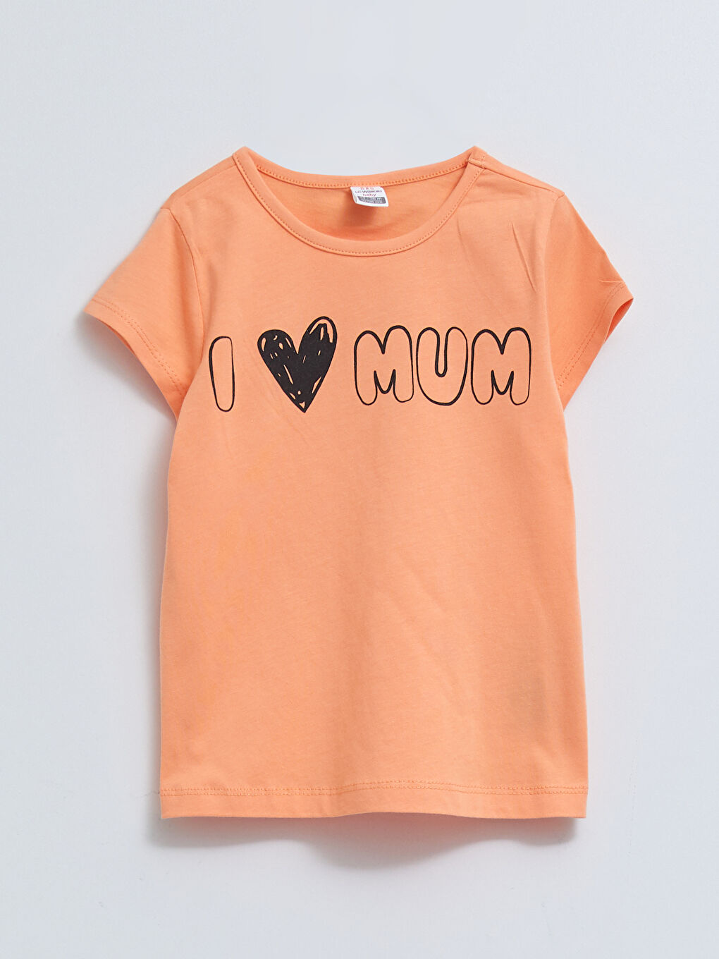 Crew Neck Short Sleeve Printed Cotton Baby Girl T-Shirt 2-Pack-2