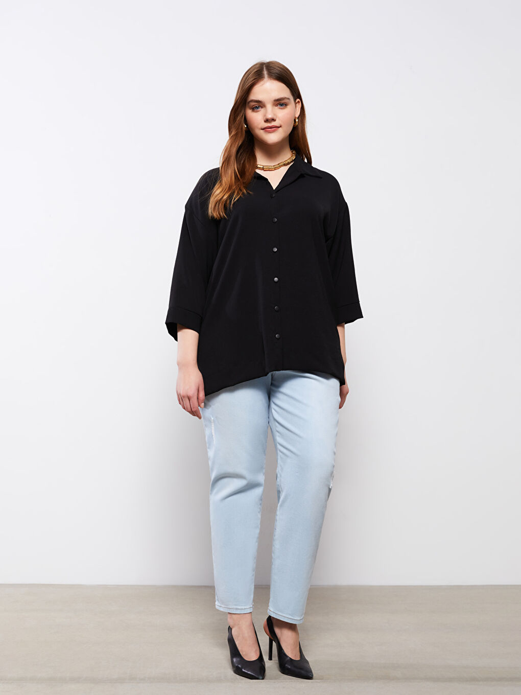 قميص اسود نساء-5