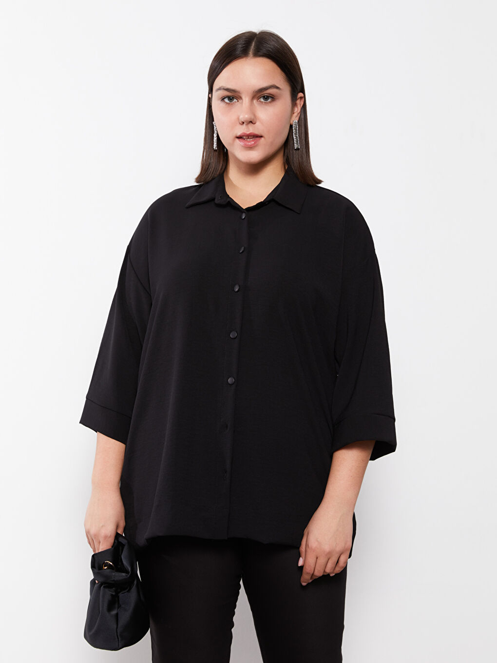 قميص اسود نساء-2