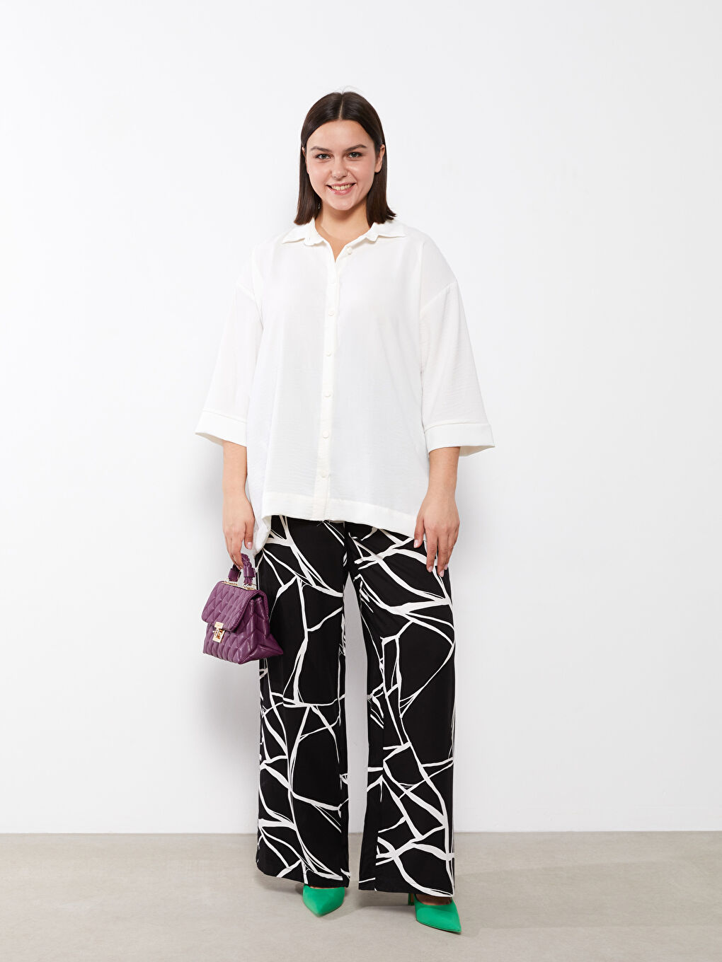 Women's Plus Size Plain Shirt