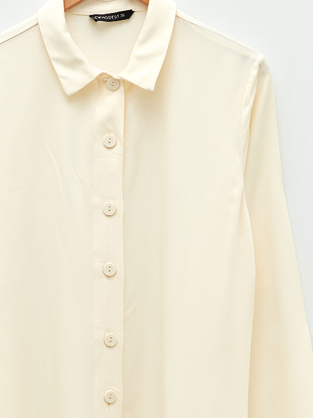 Plain Long Sleeve Oversize Women's Shirt Tunic-7