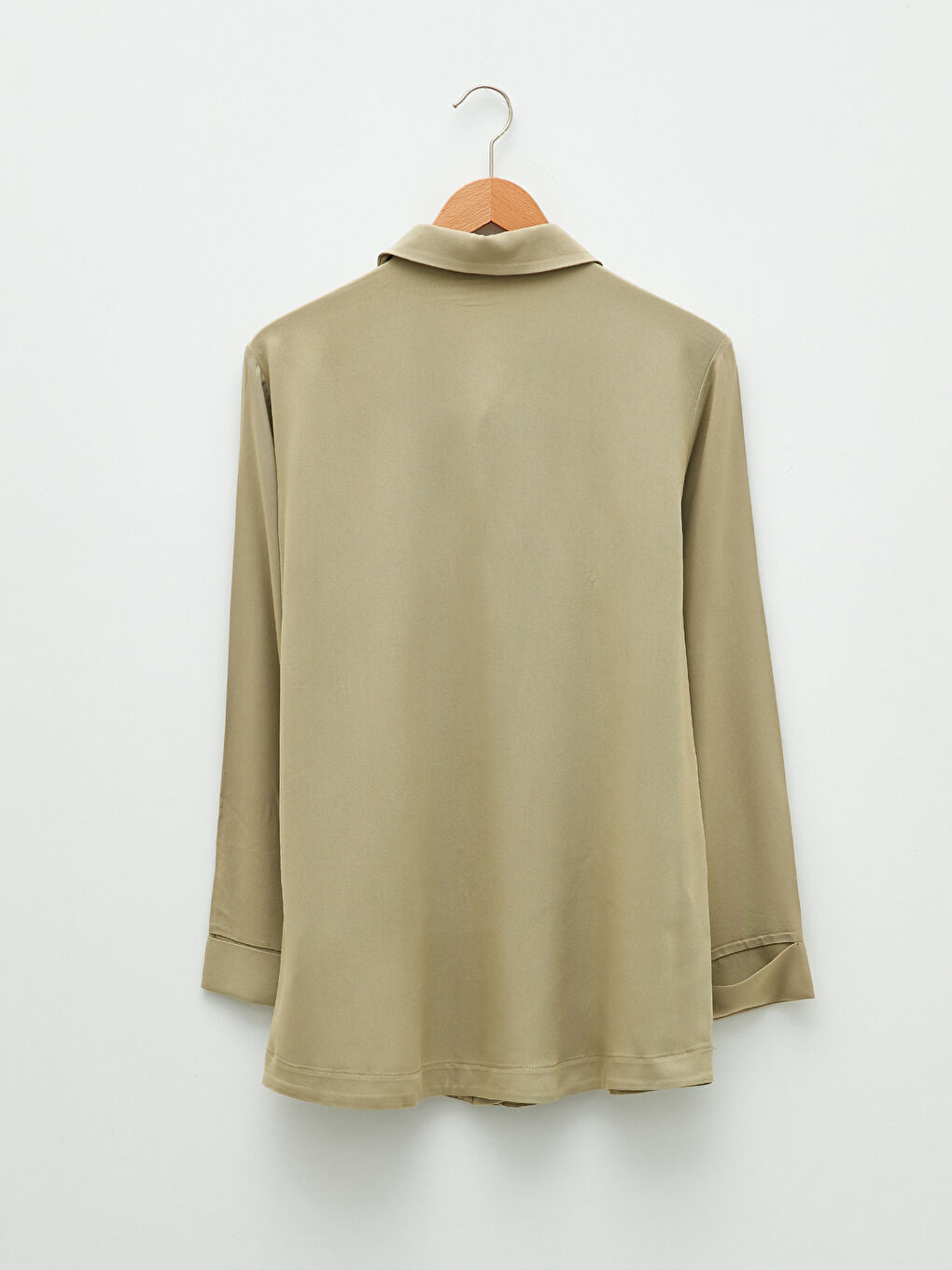 LCW Modest قميص تونيك سادة كم طويل أوفراسايز فيسكوز للسيدات -S2H856Z8-SCL
