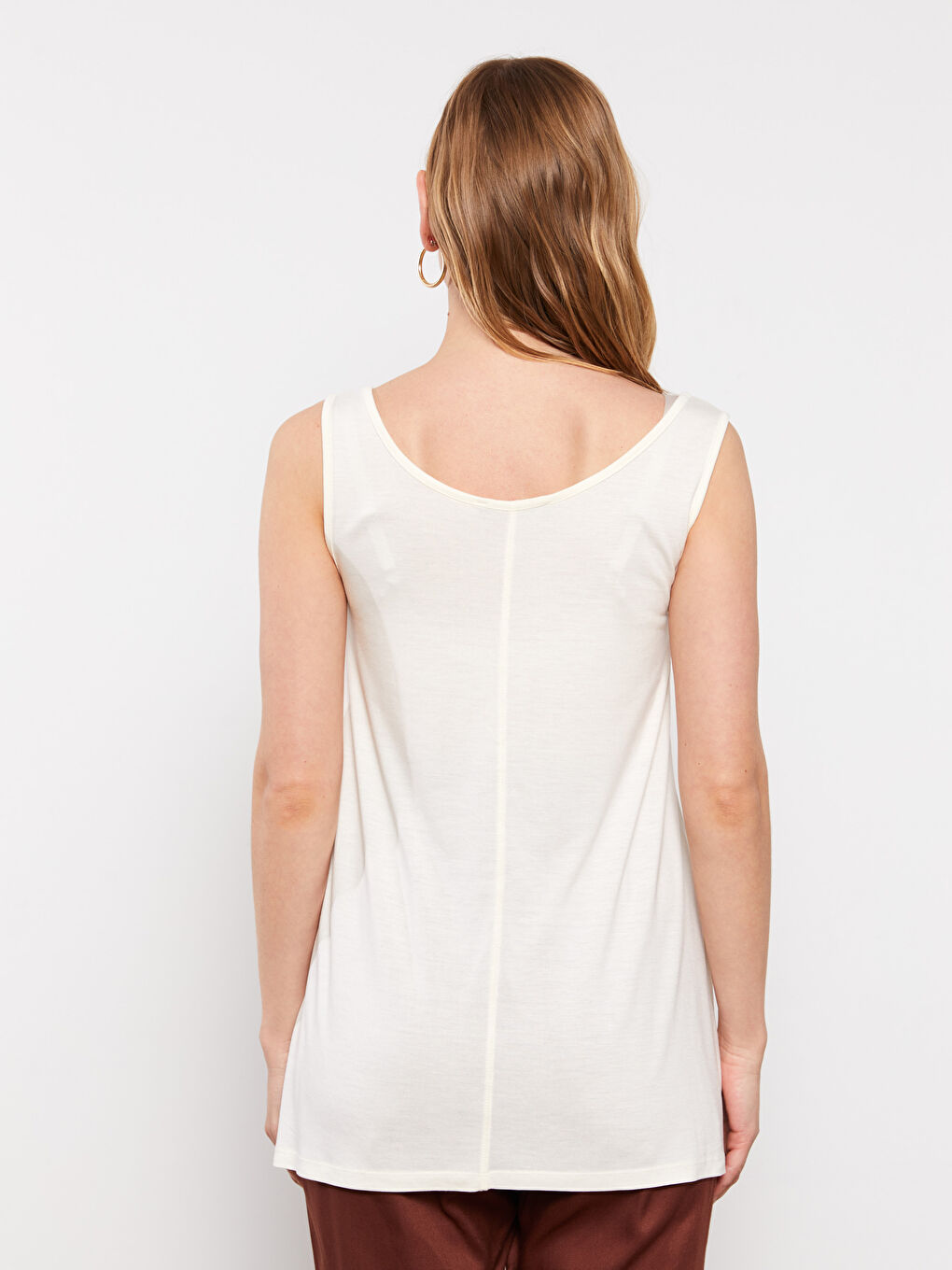 LCWAIKIKI Maternity U Neck Plain Viscose Pregnant Singlet -S2H914Z8-003