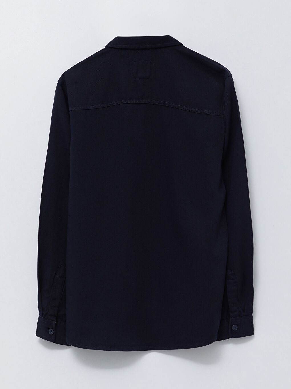 Chemise en Denim à Manches Longues pour Hommes Coupe Régulière-6