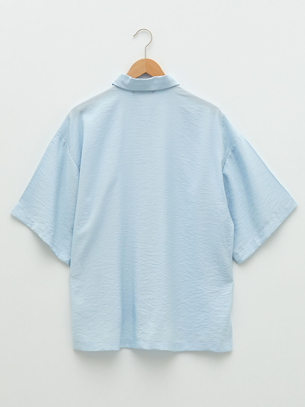 Women's Front Button Closure Plain Shirt-6